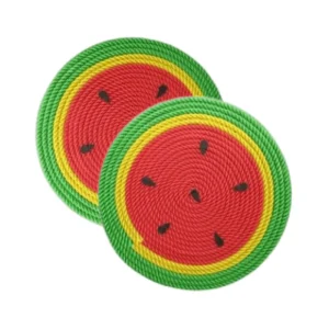 Bàn Cào Móng Mèo Bện Dây Thừng Hình Dưa Hấu 25cm